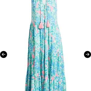 Lilly Pulitzer Malone Floral Sleeveless Maxi Dress - M